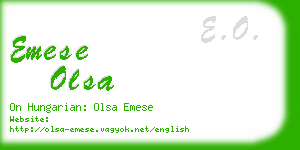 emese olsa business card